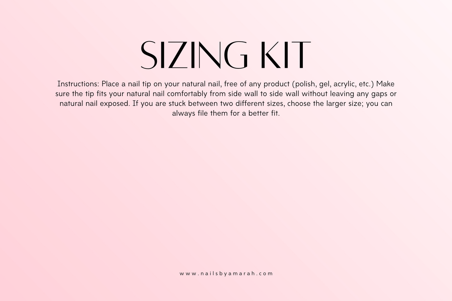 Sizing Kit